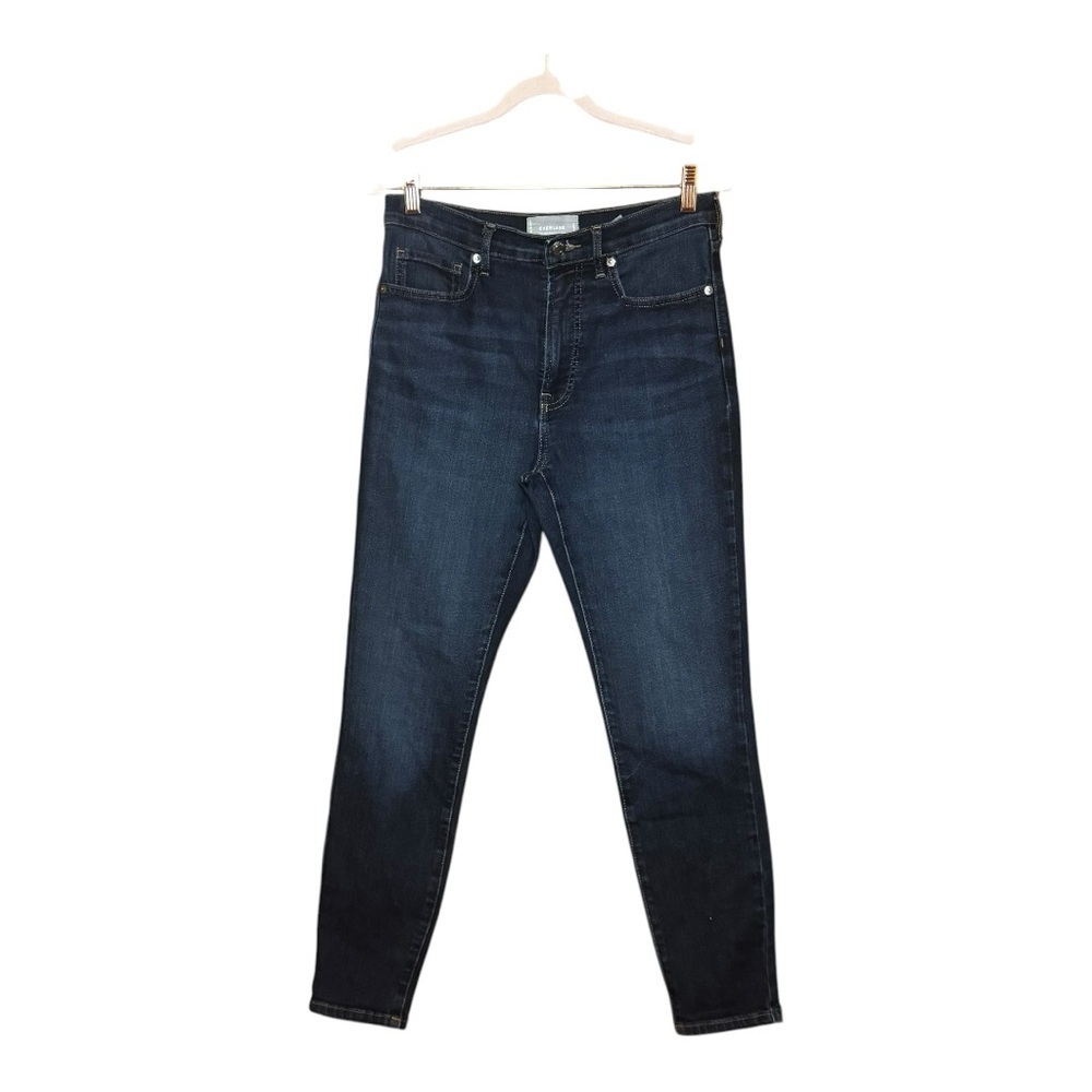 EVERLANE Dark Blue Cotton Blend Stretchy The High Rise Skinny Jean Size 29 - Picture 5 of 13